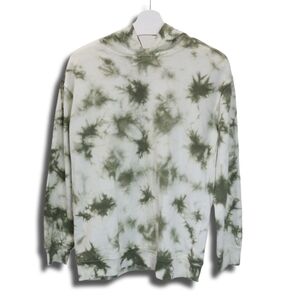 5th & Ryder Green Tie-Dye Women Hoodie Sweat Shirt